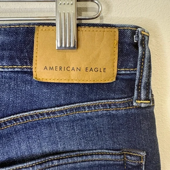 American Eagle Outfitters Men's Dark Blue Straight Jeans - Picture 2 of 8